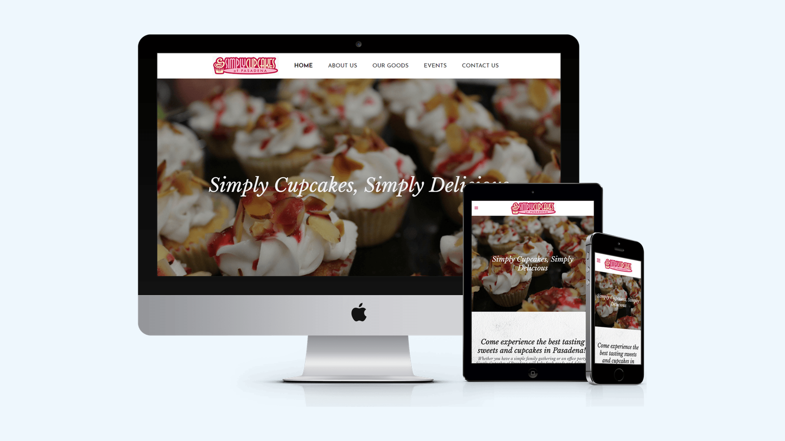 Bakeries website design example