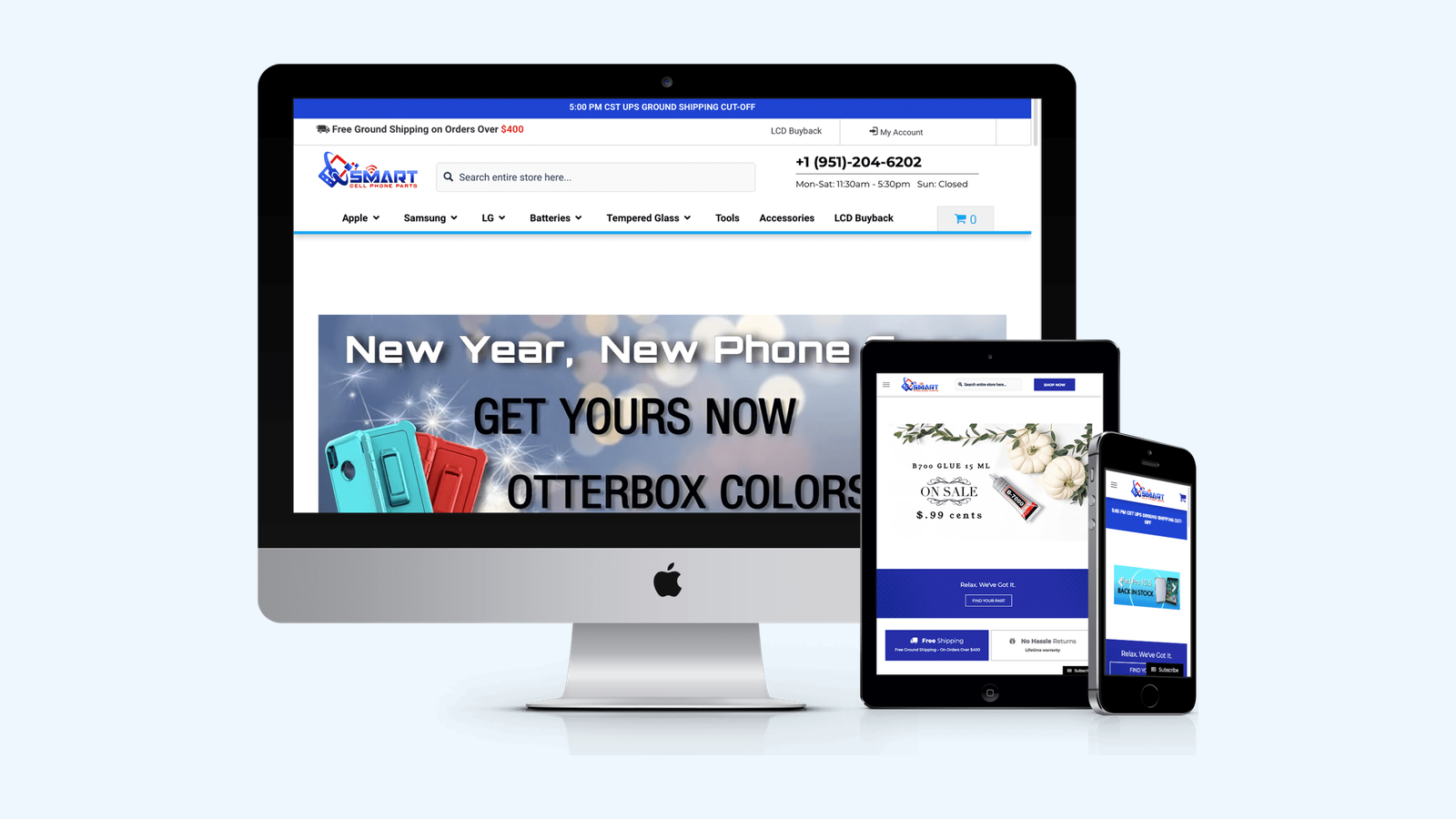 Ecommerce Stores website design example