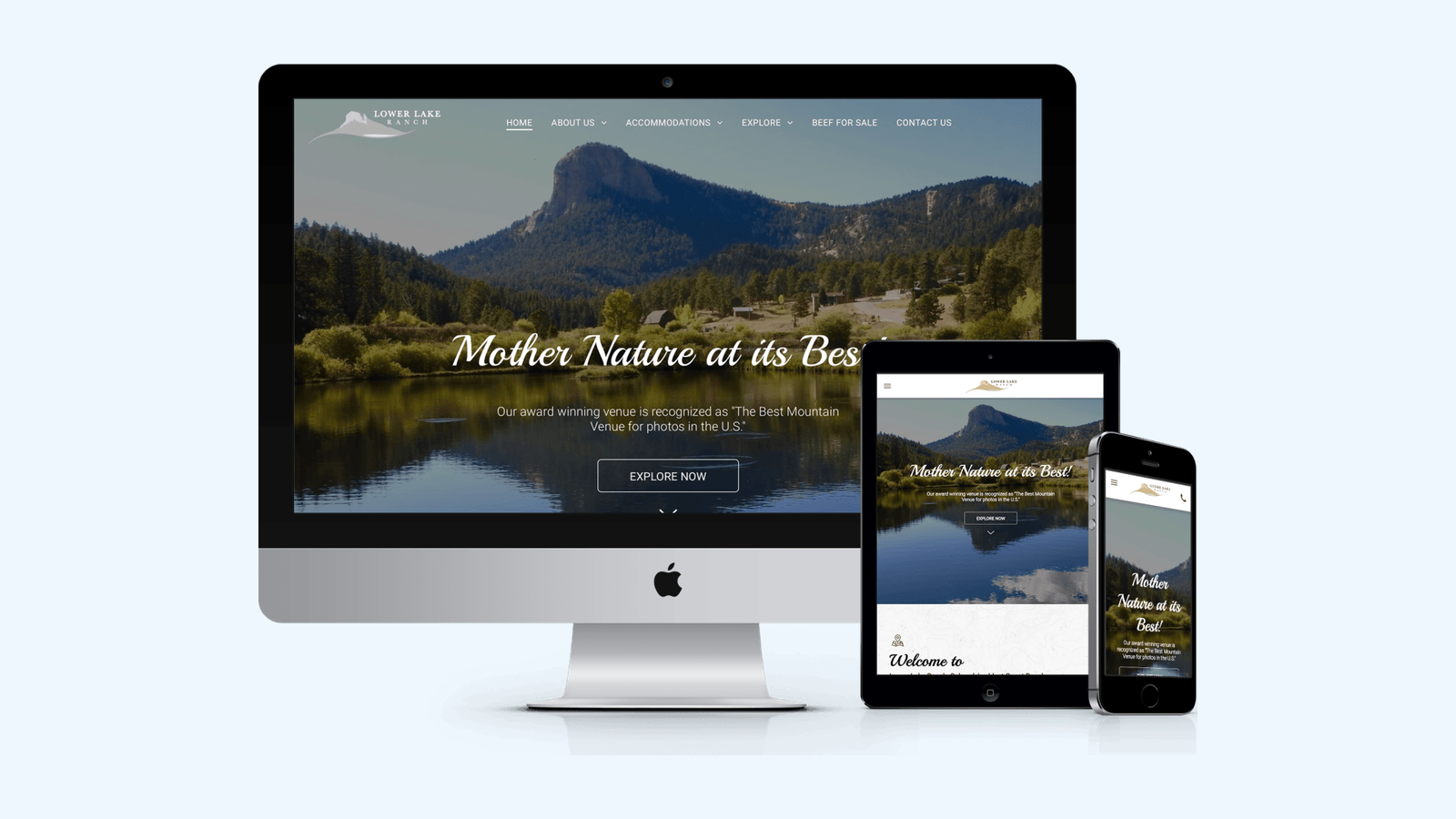 Event Venues website design example