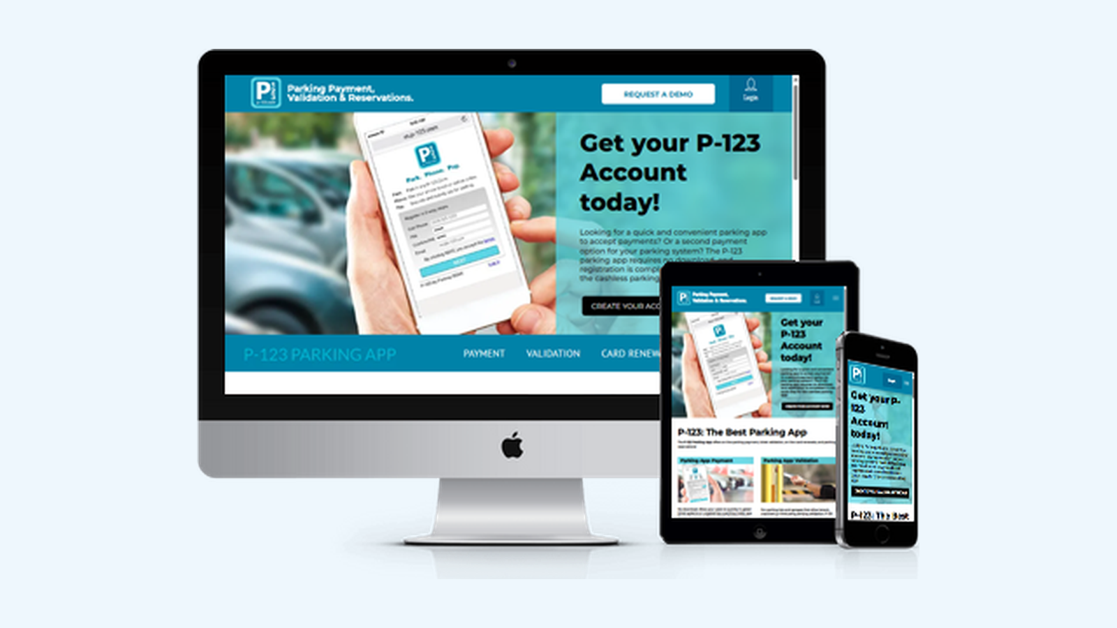 Software Companies website design example