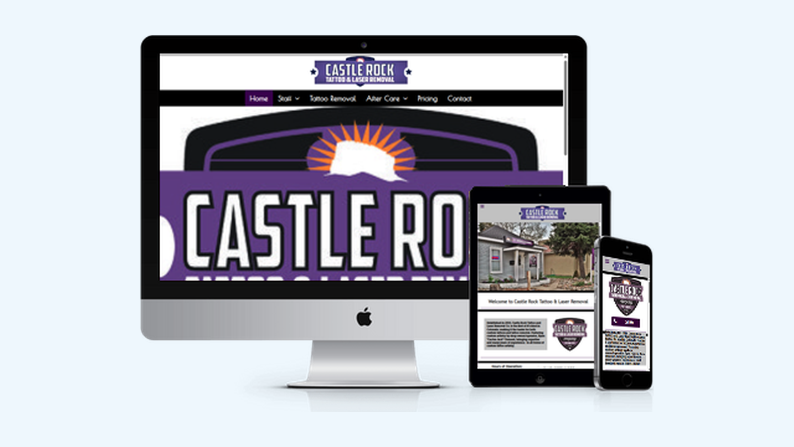 Tattoo Shops website design example